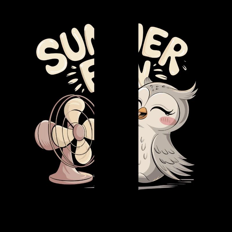 Summer Fun Owl with Fan