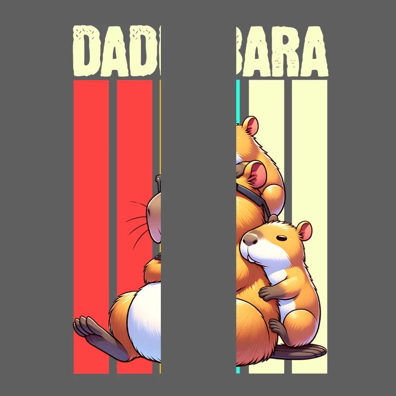 Daddybara Capybara Vater Papa