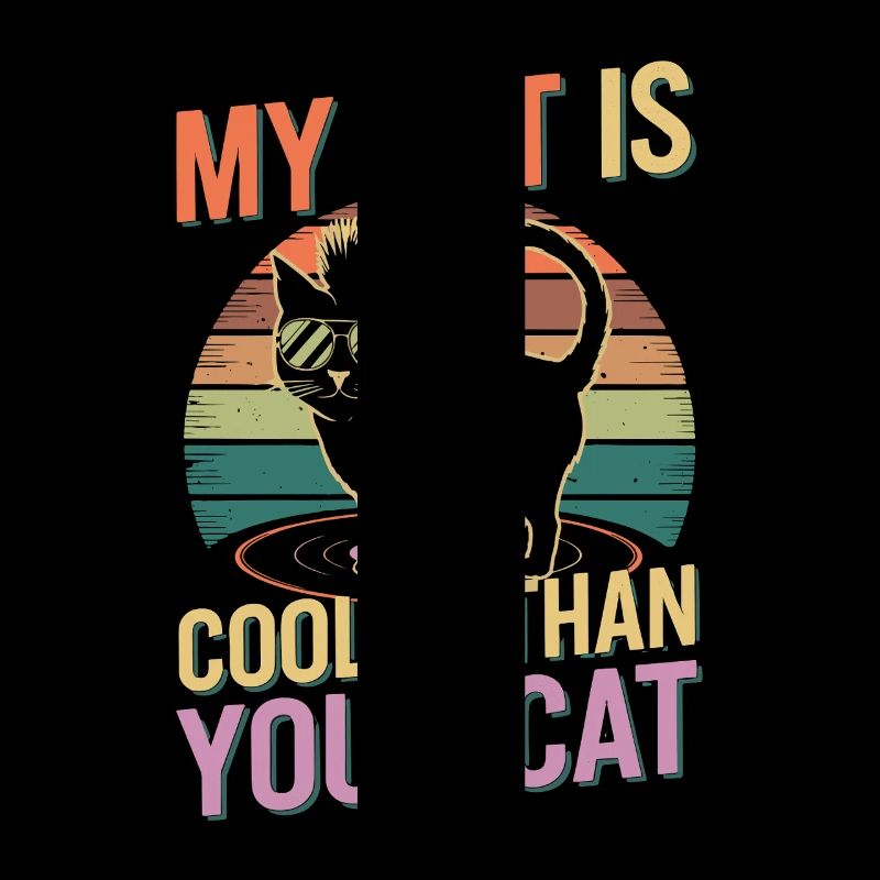 Mon chat est plus cool que ton chat Retro