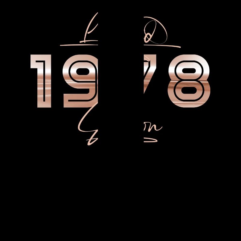 Édition limitée 1978 Cadeau d’anniversaire rétro