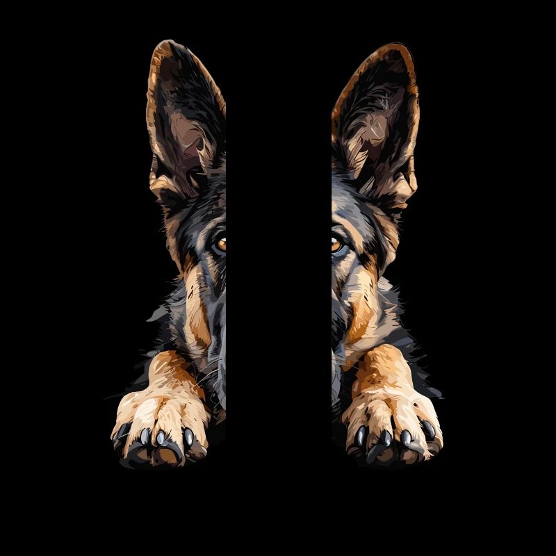 Loyal German Shepherd View