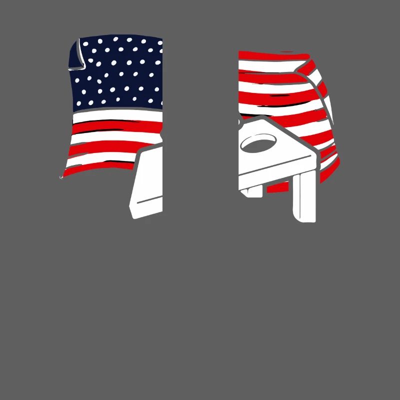 Cornhole Player Drapeau américain