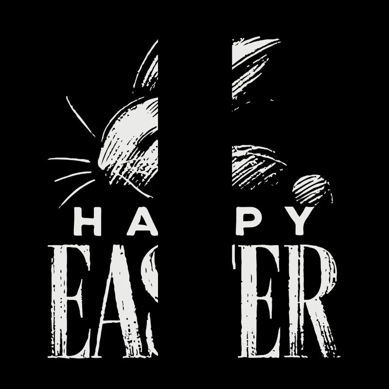 Easter Bunny Vintage Happy Easter Graphic