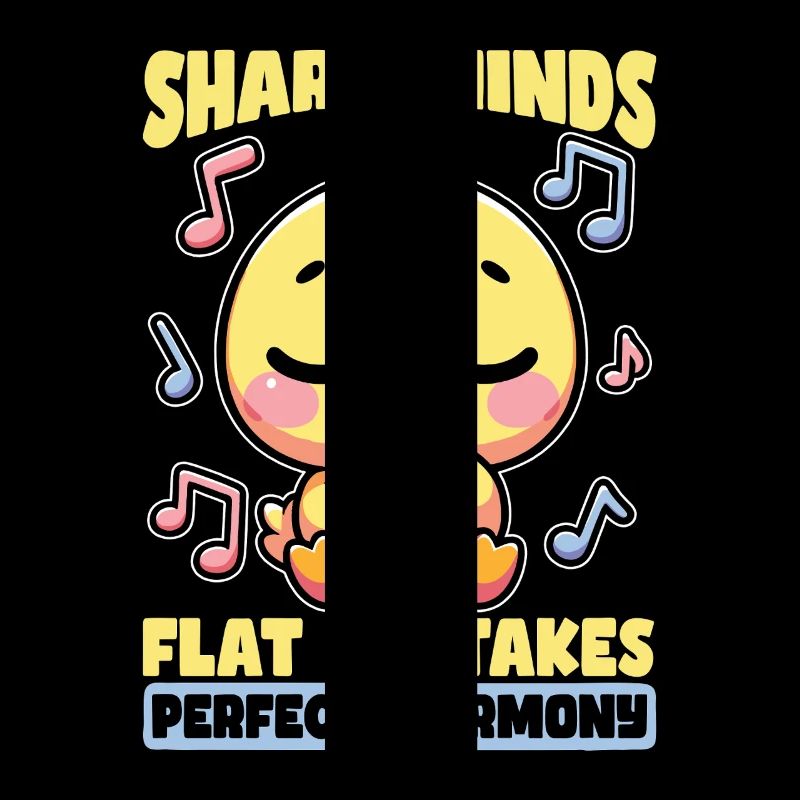 Music Teacher Sharp Minds Flat Mistakes Educator