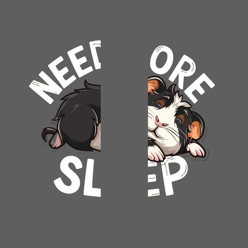 Plus de sommeil s’il vous plaît drôle cochon d’Inde conception