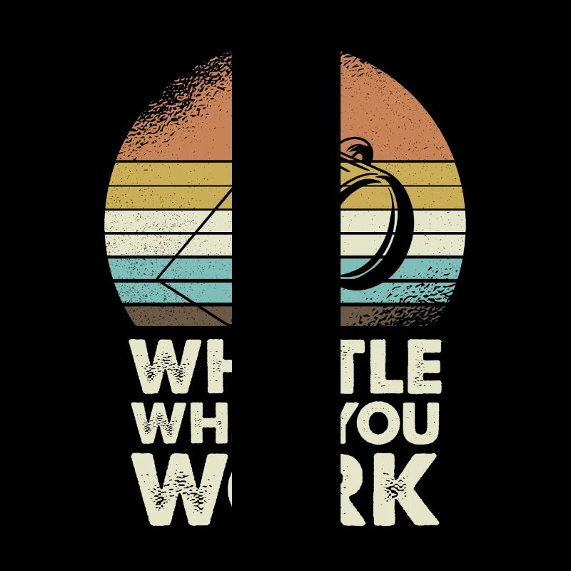 Whistle While You Work Motif Retro