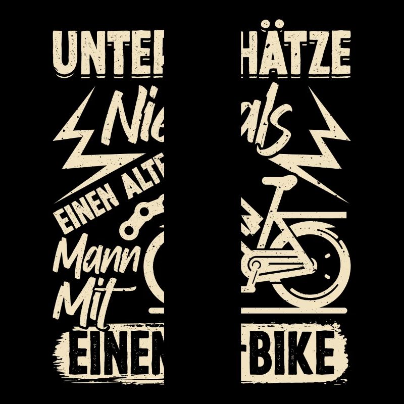 EBike UNTERSCHÄTZE NIE EINEN ALTEN MANN MIT E-BIKE