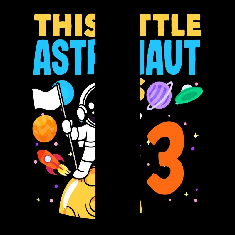 Un petit astronaute a 3 ans