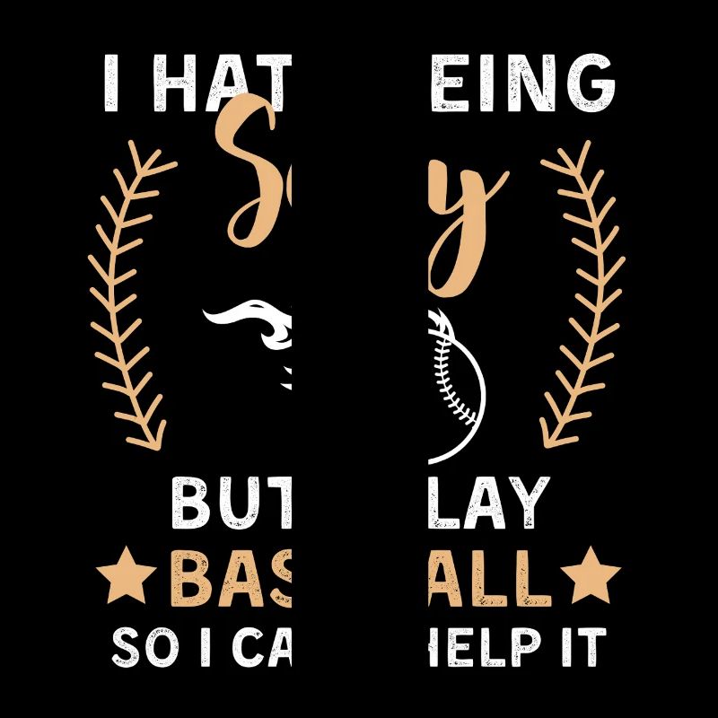 Baseball Spruch Baseballteam Design