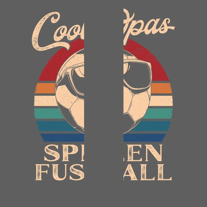 Coole Opas spielen Fußball Retro Großvater