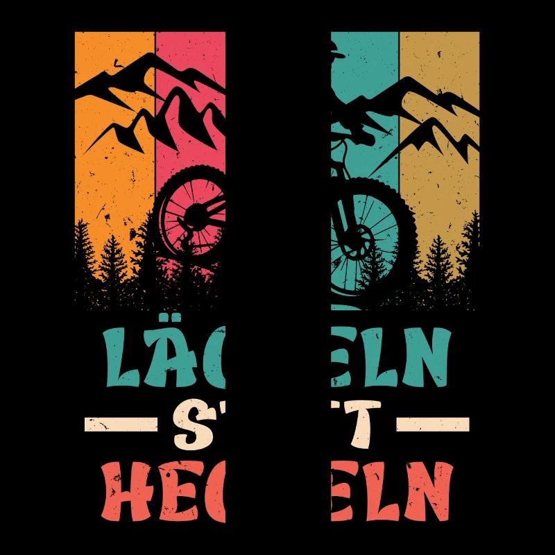 Elektro Rad E-BIKE LÄCHELN STATT HECHELN Lustiges