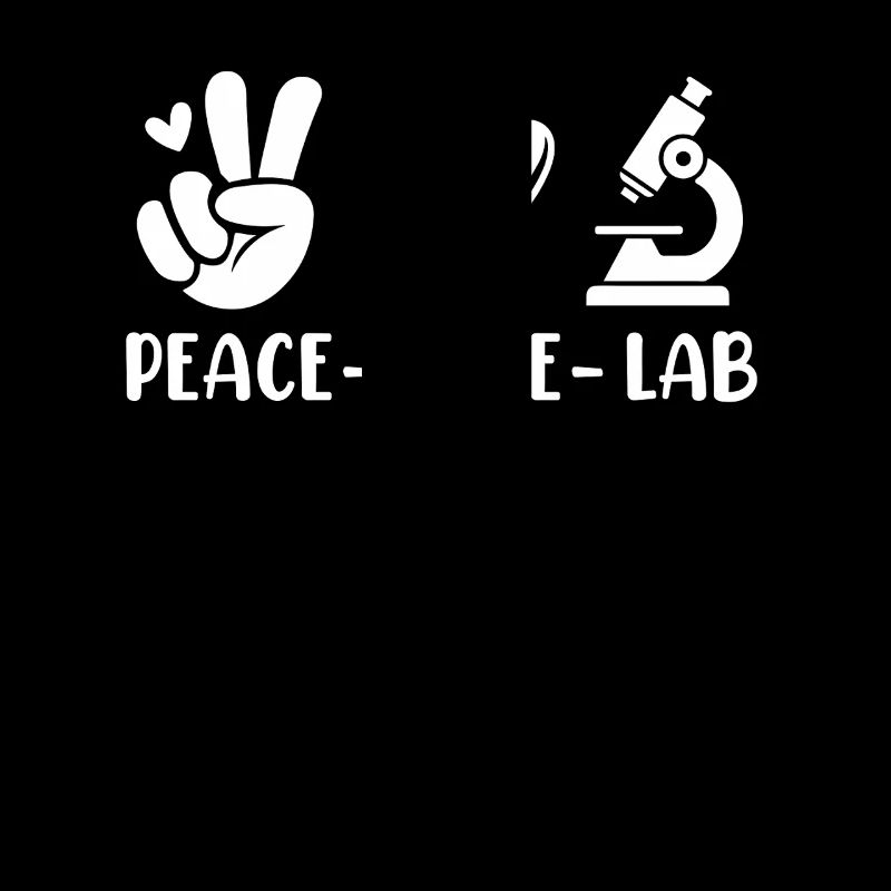 Peace Love Lab Lustiger MLS Medical Lab Wissenschaftler