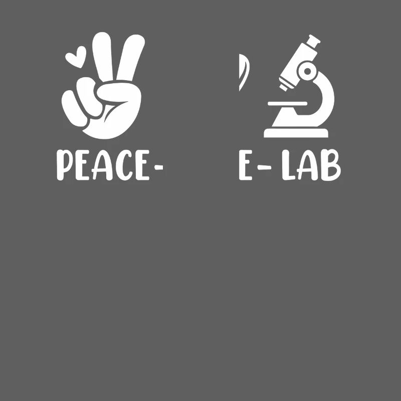 Peace Love Lab Funny MLS Medical Lab Scientist