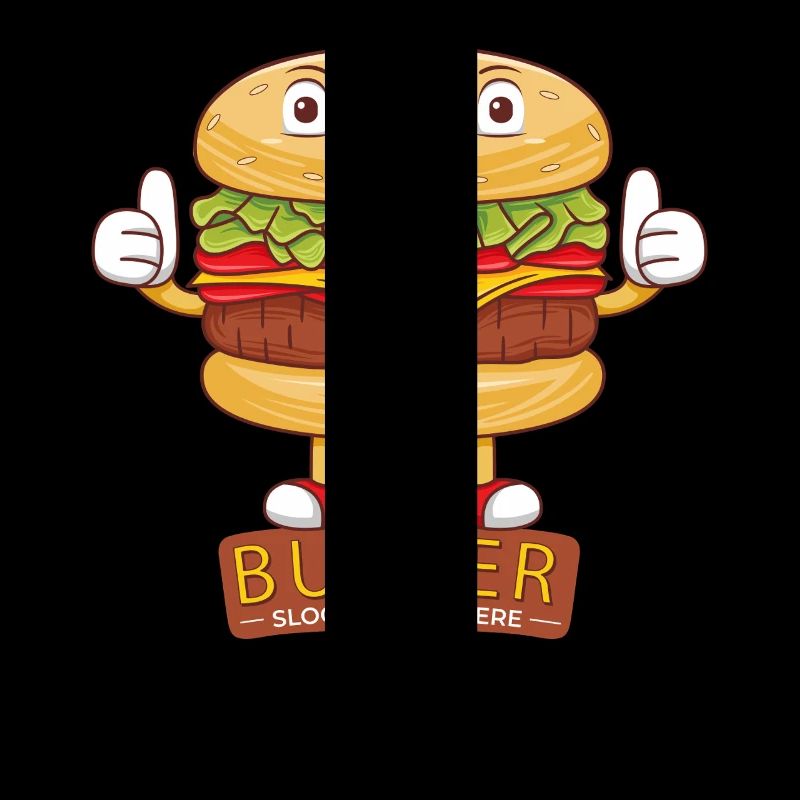 Mignon burger dessin animé art