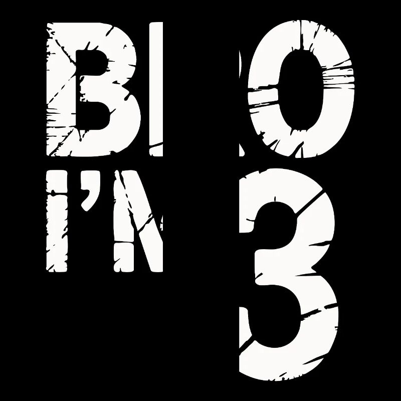 Bro, ich bin 3 – Coole Geburtstags-Design
