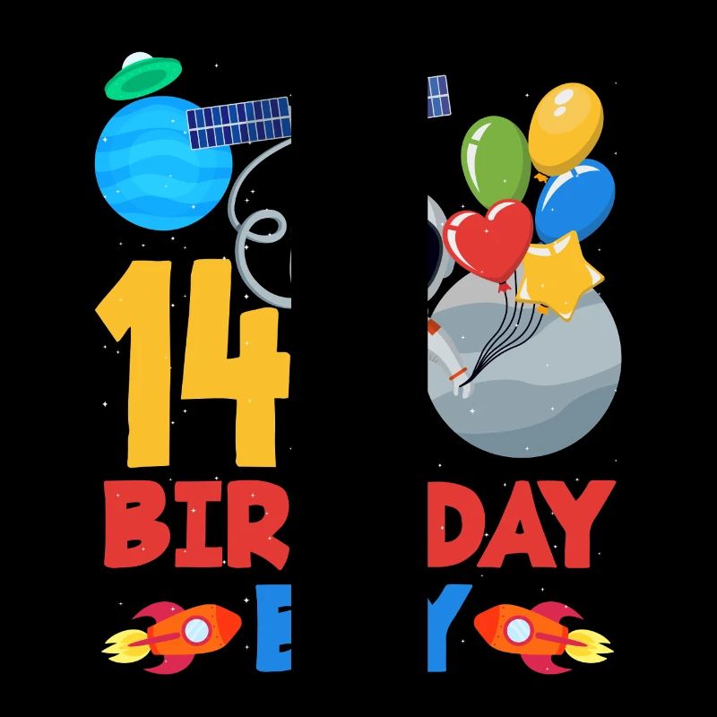 14 Anniversaire Garçon Astronaute Aventure Spatiale
