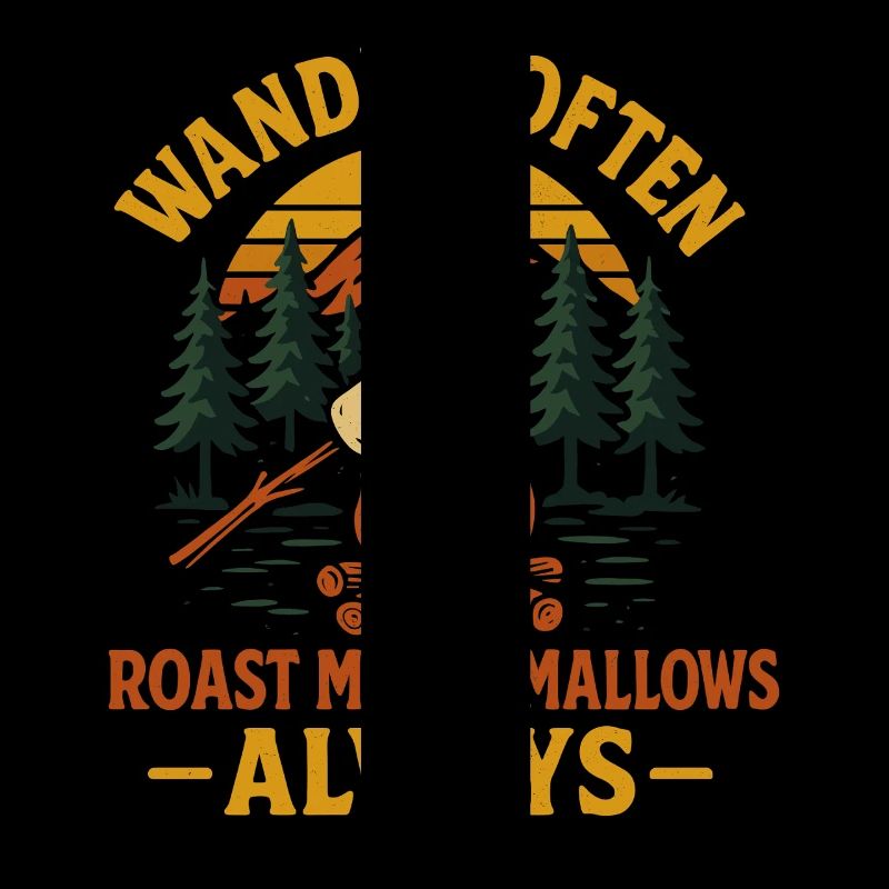 Hiking & Marshmallows Camping Vibes
