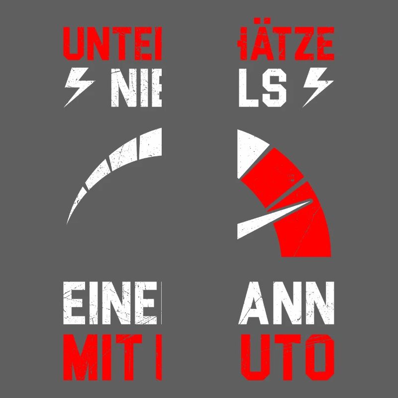 E-Auto UNTERSCHÄTZE NIEMALS EINEN MANN MIT E AUTO
