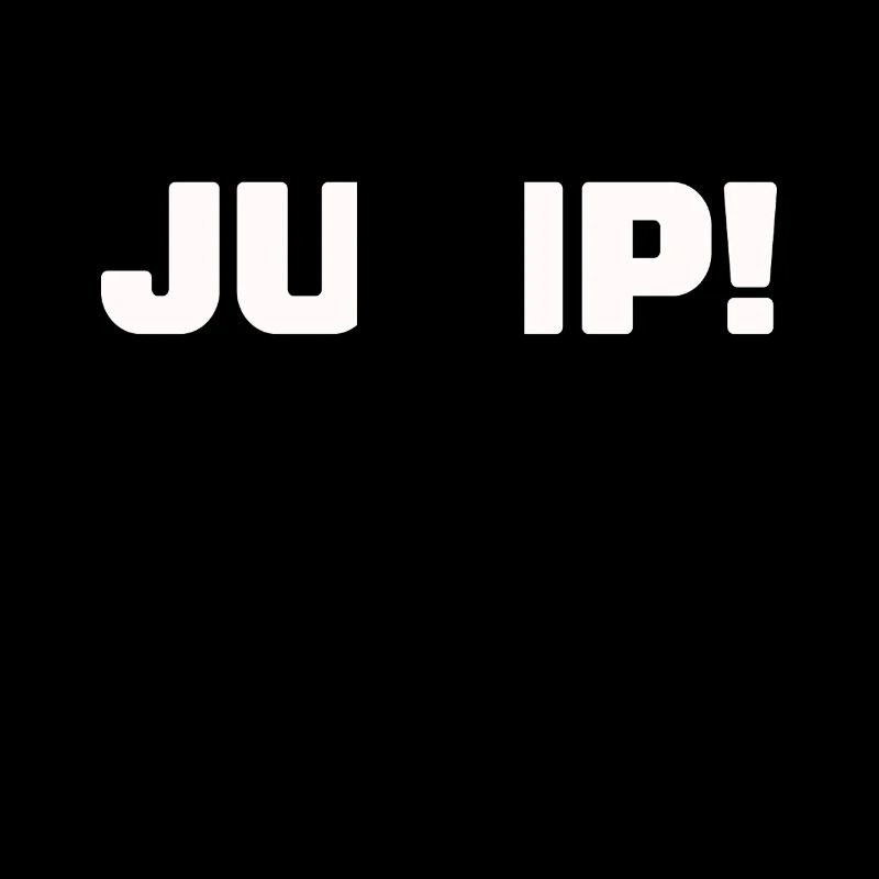Bold JUMP! Motivational Typography Design Bold