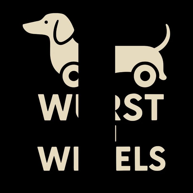 Saucisse Sur Roues Drôle Teckel