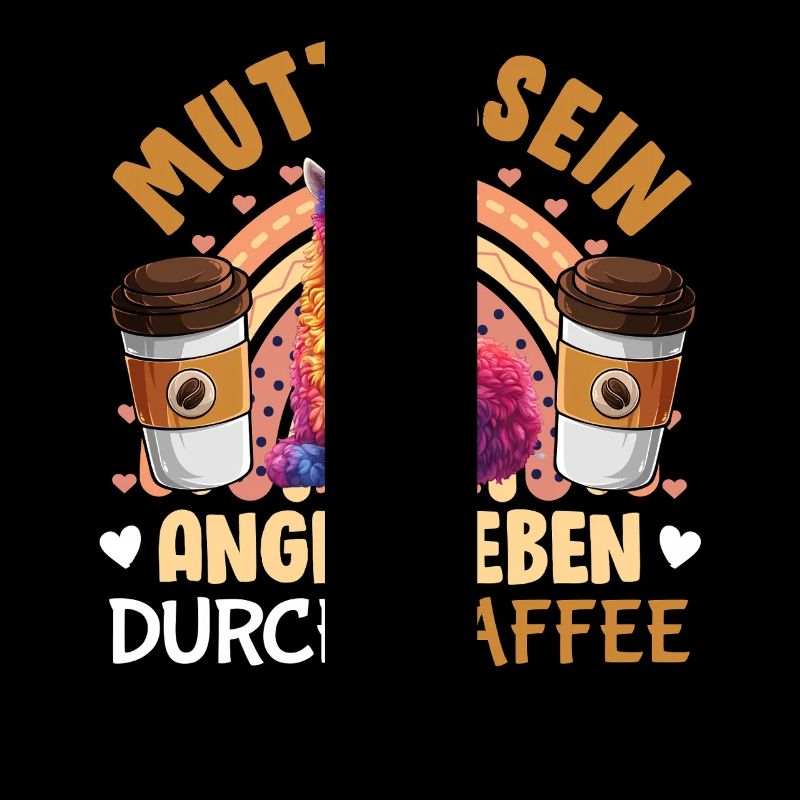 Bald Mama MUTTERSEIN ANGETRIEBEN DURCH KAFFEE