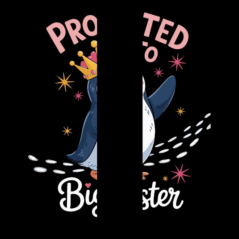 Zur großen Schwester befördert – Pinguin Design