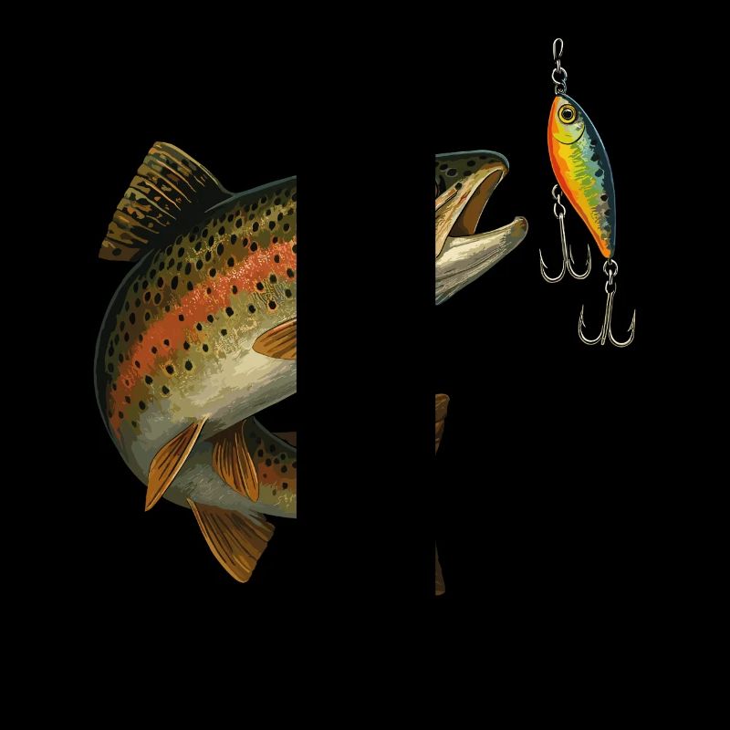 Trout Bite Design – Trout & Wobbler Scene