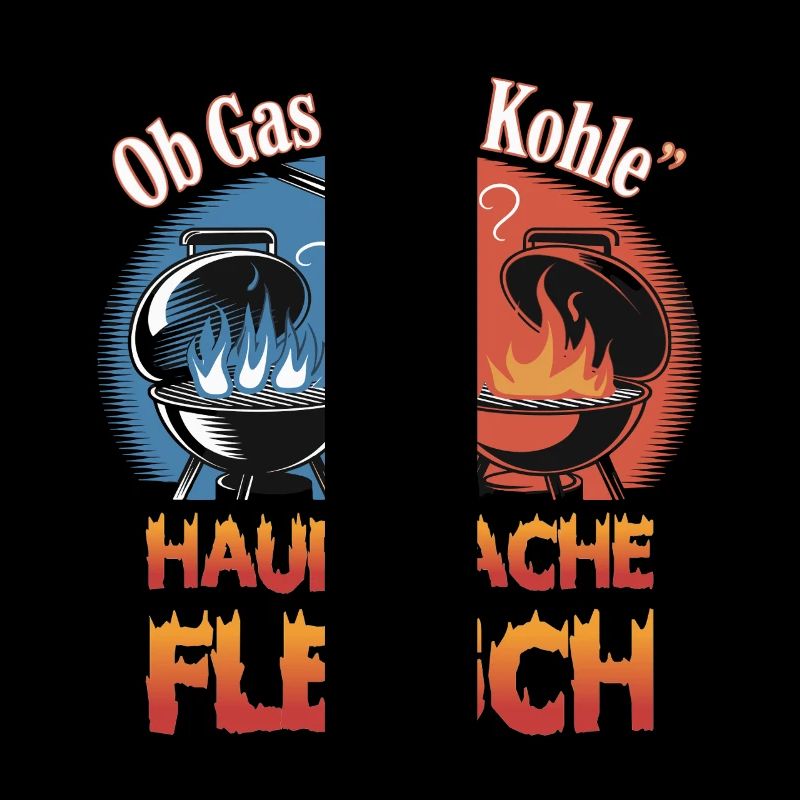 Ob Gas Oder Kohle Hauptsache Fleisch Grill