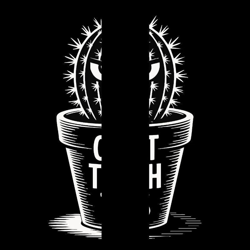 Can’t Touch This - Drôle de cactus avec dicton