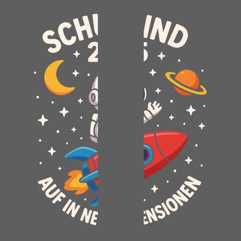 Schoolchild 2025 Astronaut Rocket