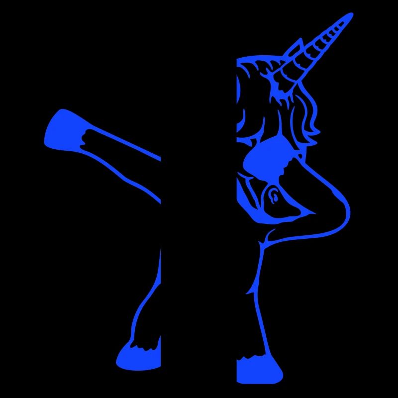 Einhorn Dabbing Dab Tanz Party Pose Geste Lustig