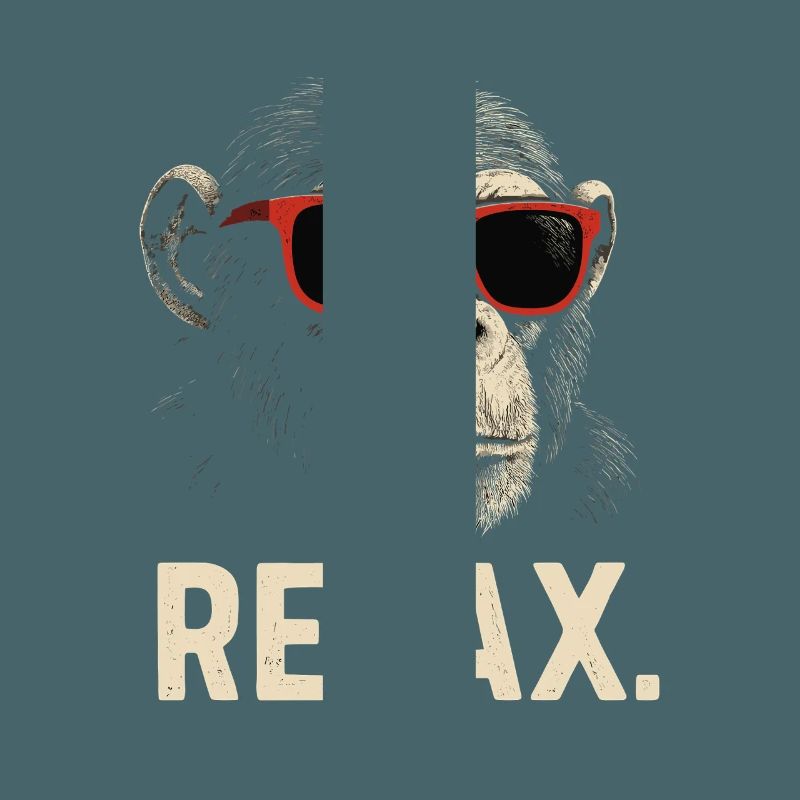 Cool Monkey with Sunglasses – Relax
