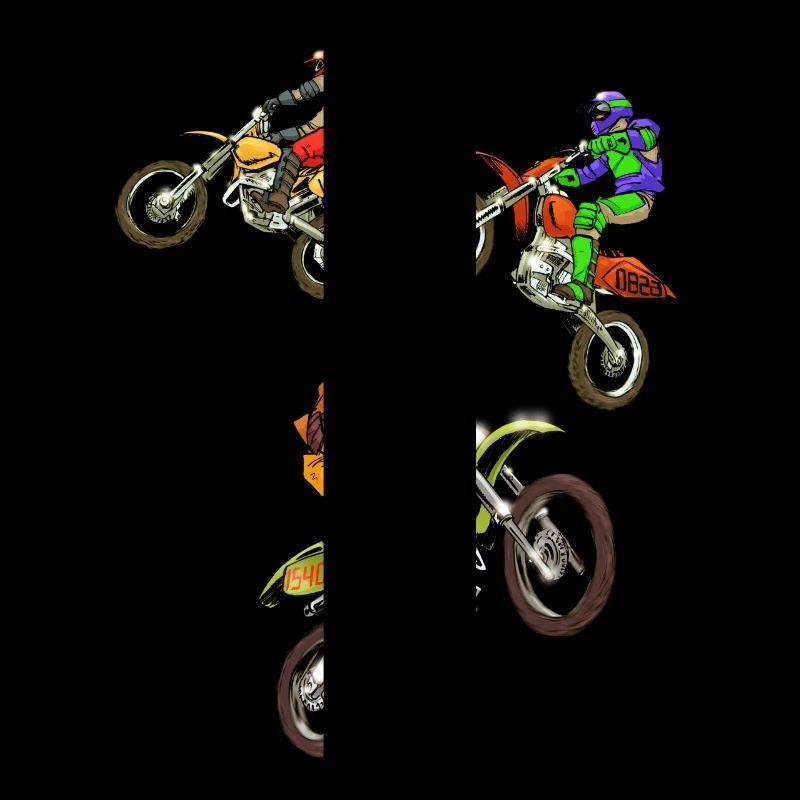 Comic Motocross - 3 Bikes
