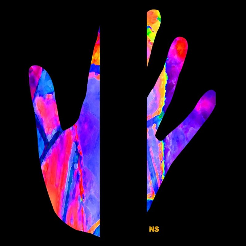 Neon hand
