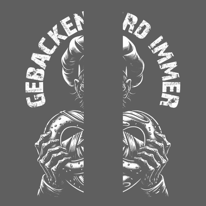 Zombie als Bäcker - gebacken wird immer