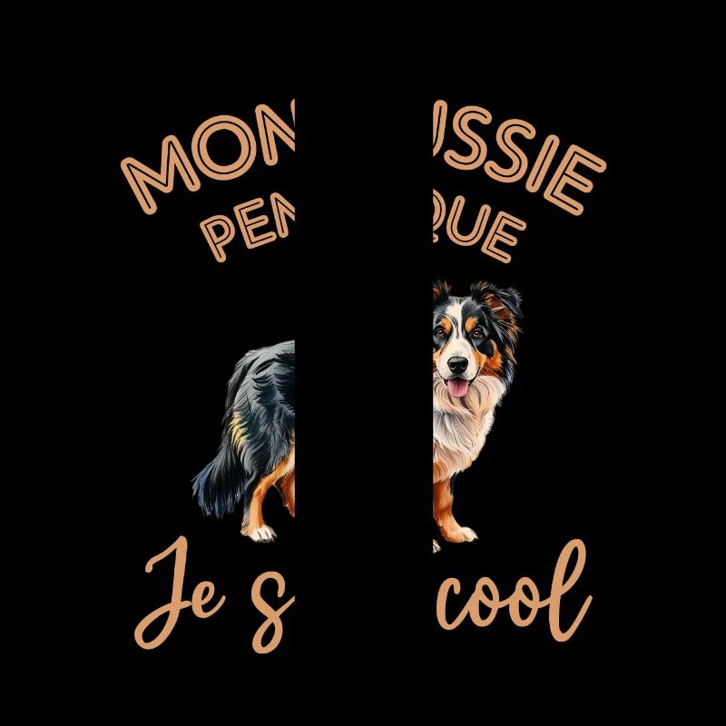 Mon berger australien aussie pense que jsuis cool