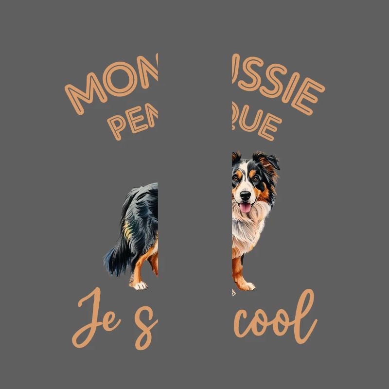 Mon berger australien aussie pense que jsuis cool