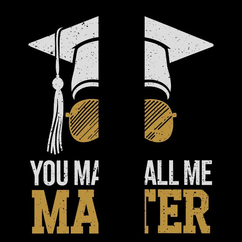 Funny design for the master's degree