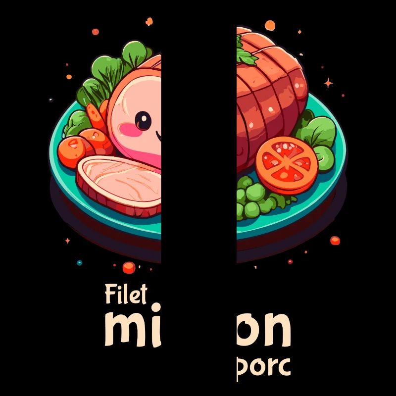 Filet mignon de porc - Texte clair
