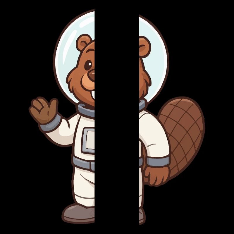 Beaver Astronaut Comic