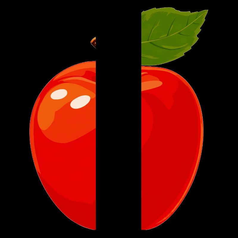 red apple