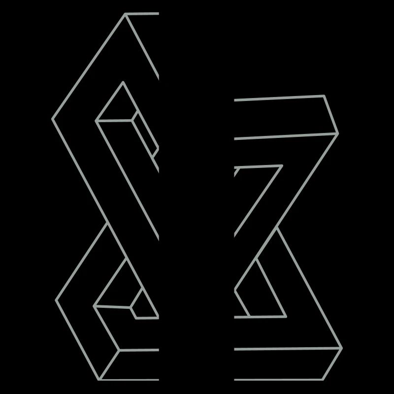 Optical illusion - Impossible figure