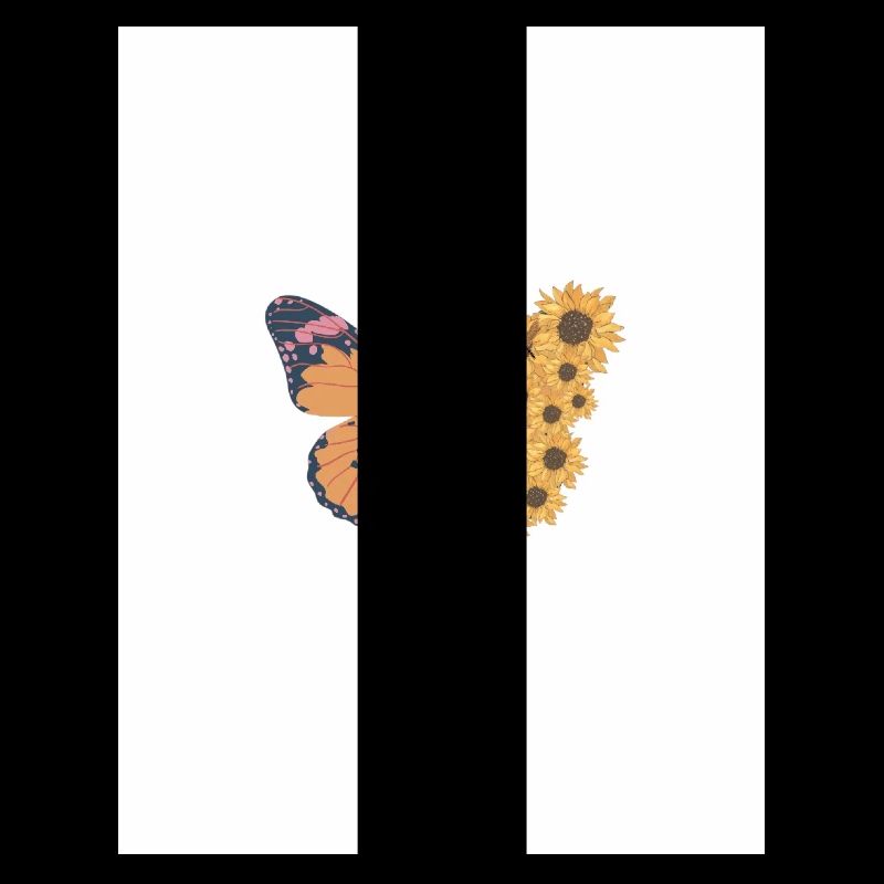Butterfly and Sunflowers
