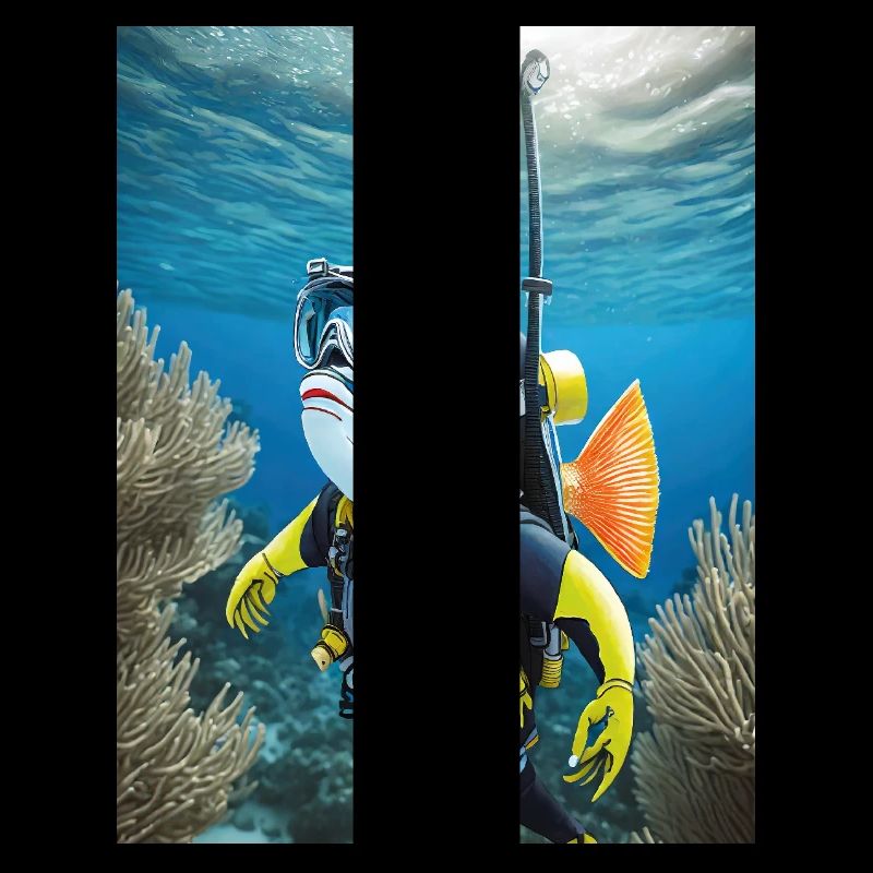 Fisch im Taucheranzug 2