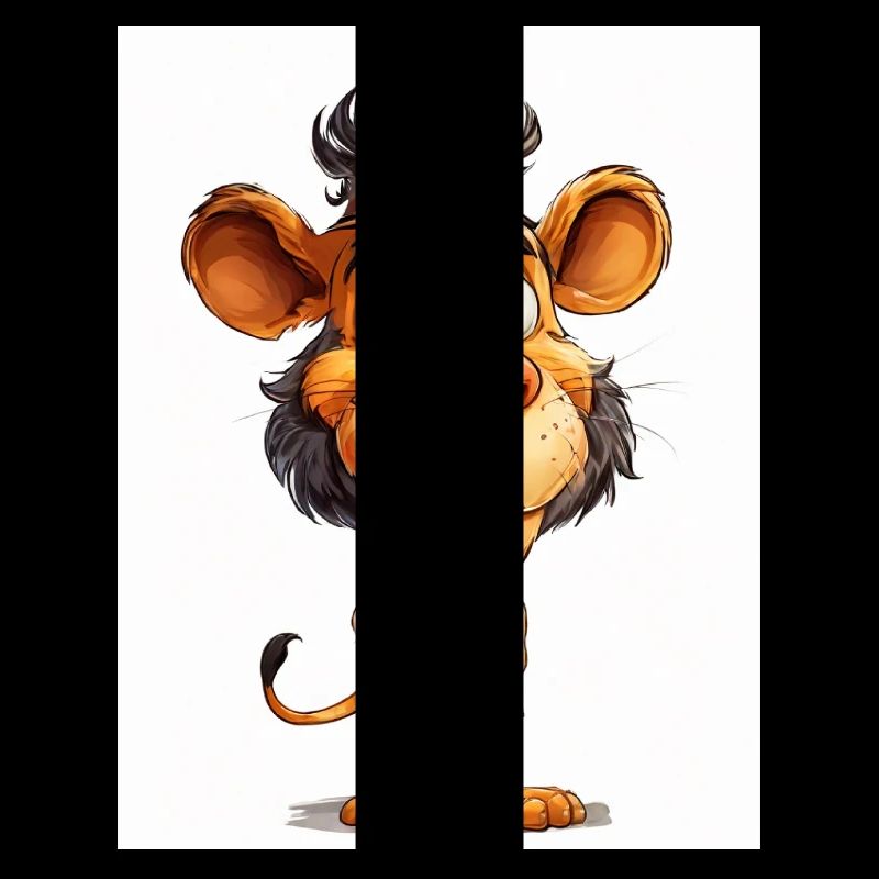A lion in clothes