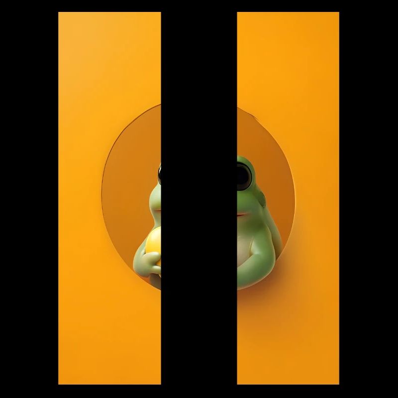 Frosch Herz niedlich Geschenk