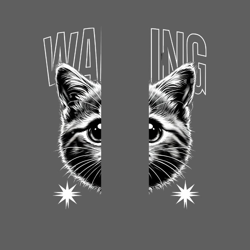 Warning Katze Mieze Geschenk