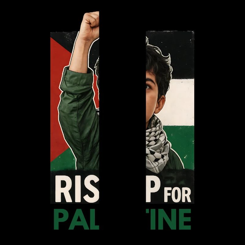 Rise Up For Palestine Powerful Protest Art