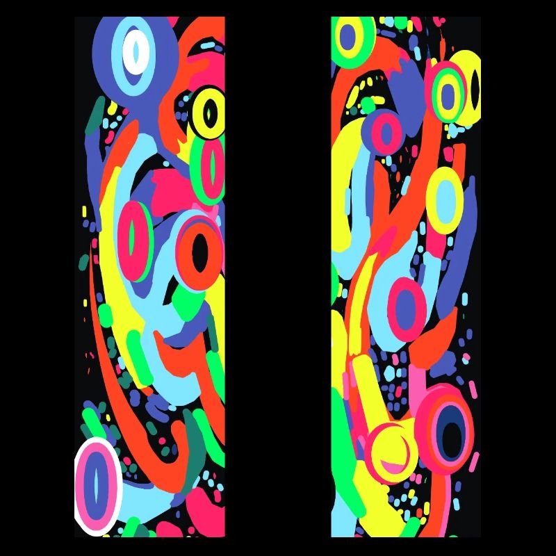 Cyber Neon Pulse: Аbstract Multicolored Print