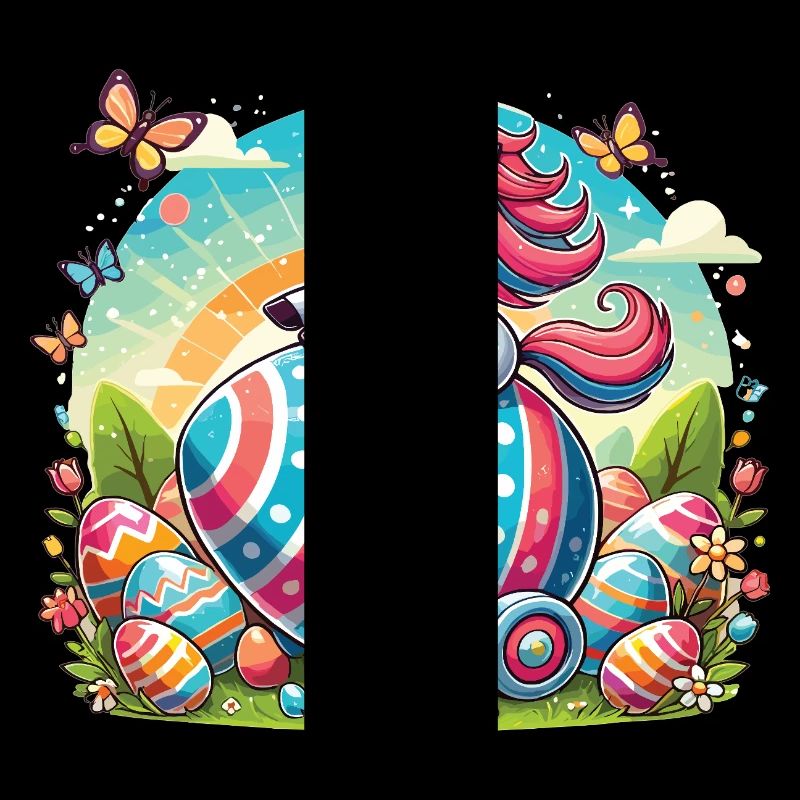 Easter Unicorn – Colorful Easter Egg Design